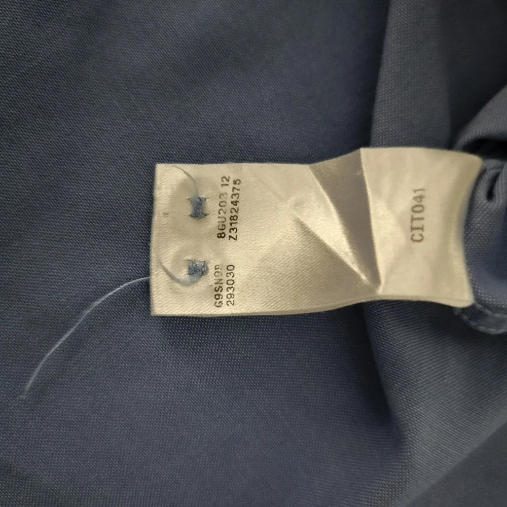 Gucci Mens Slim Fit Button Down Shirt Light Blue Crest Logo Long Sleeve 38 15